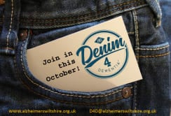 October is Denim4Dementia month pocket picture